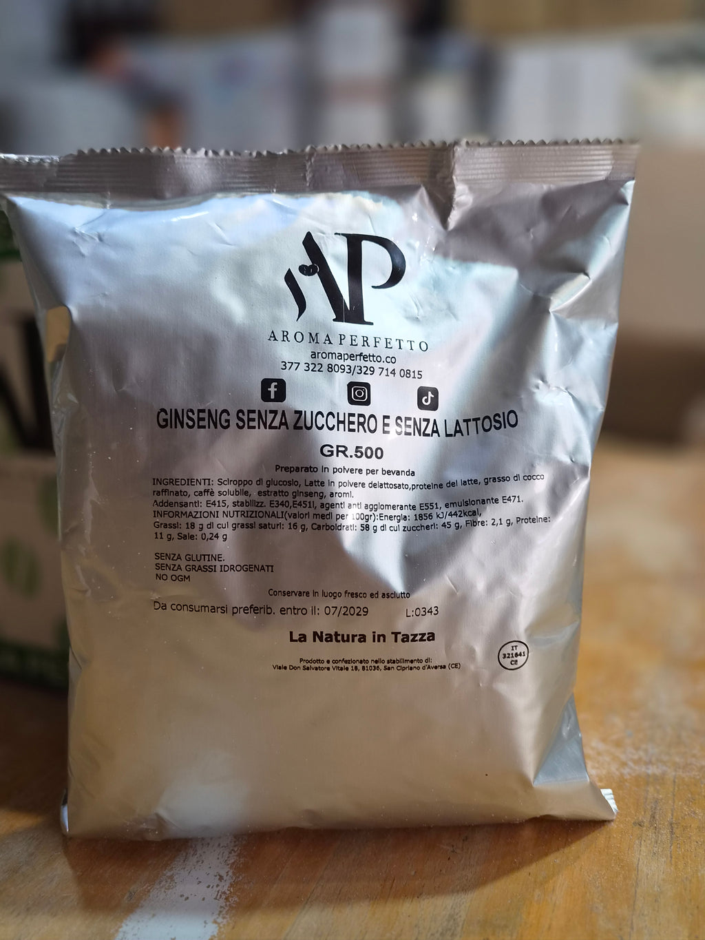 Ginseng Amaro senza Lattosio in Polvere